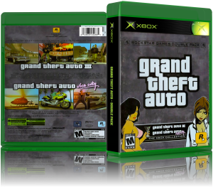 Grand Theft Auto - Double Pack (USA)3D Boxes Back Front